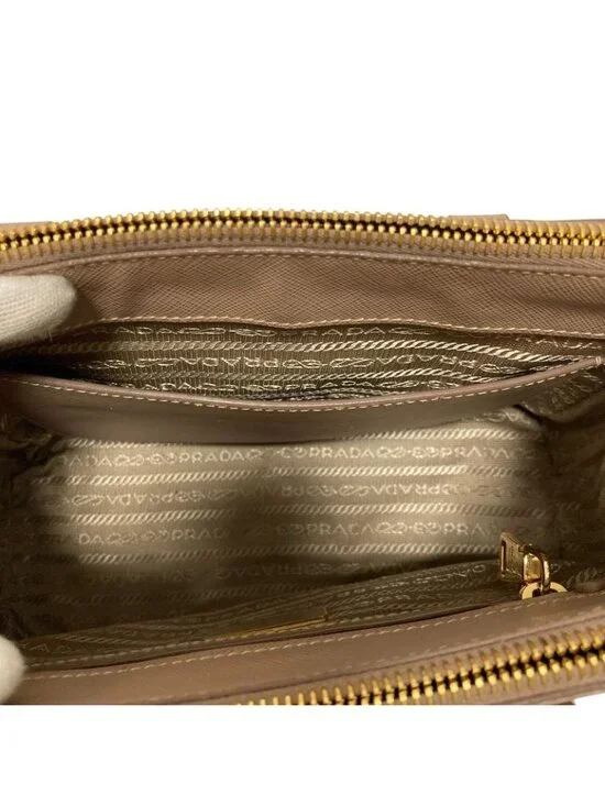 Prada Galleria Sapphia Leather Small 2-Way Shoulder Bag Light - Picture 11 of 16